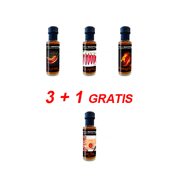 AKTION 3 + 1 GRATIS Chilisauce 