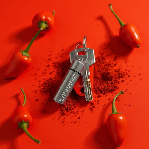 Chili Schlüsselanhänger silber mit Dragon’s Breath – ultra scharf