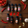 Aktion 4 + 2 GRATIS saucen Jalapeno, Salsa, Cayenne, Habanero + 2 chili saucen gratis