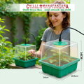 GROW BOX (2x12) mit 2x LED, Chili anzuchtset 2x12er Box + 30 Chilisamen