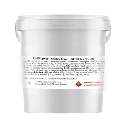 Chili-Püree Gastro 1kg - Carolina Reaper (ULTRA HOT)